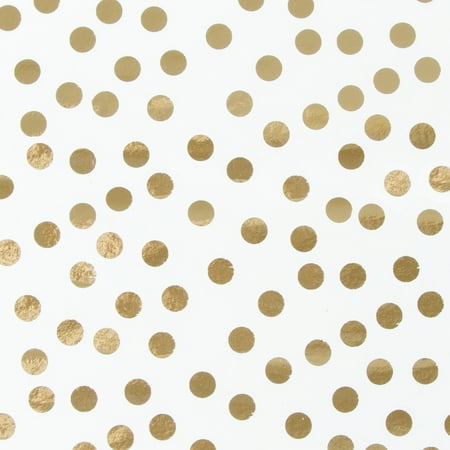12 Packs: 5 ct. (60 total) White & Gold Dots Tissue Paper by Celebrate It 12 Packs: 5 ct. (60 total) White & Gold Dots Tissue Paper by Celebrate It