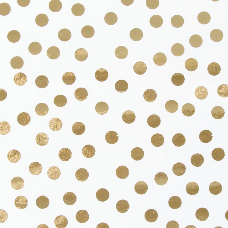 Celebrate It White & Gold Dots Tissue Paper, 60 Count photo 8