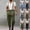 Army Green, variant on Mens Bib Overalls Workwear, Adjustable Shoulder Straps Straight Leg Casual Coveralls, Breathable Thick Polyester Utility Overalls with Multi Pockets