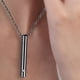 thumbnail image 3 of Collar con urna conmemorativa duradera, dije para cremación, joyería, regalos, impermeable, moda Negro sin Cadena, 3 of 9
