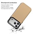 thumbnail image 4 of Wallet Case For Apple iPhone Air / 17 Pro / 17 Pro Max Series with Card Holder, PU Leather Kickstand Card Slots Screen Protector Included For iPhone 17 Series, Burlywood, 4 of 8
