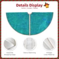 thumbnail image 3 of Bingfone Christmas Tree Skirt Mat Christmas Decoration Interior 36" -Blue Green Glitter, 3 of 6