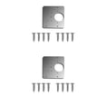 thumbnail image 1 of ZheElen Kit de Réparation de Charnière d'Armoire Plaque Universelle Étagères Trous Ronds Modèle avec Vis Assemblage Charnières de Placard Support 1 Plaque 8 Vis 2Ensemble, 1 of 6