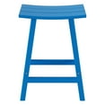 thumbnail image 3 of GARDEN 24" Inches Adirondack Plastic Outdoor Bar Stools for Patio, Pacific Blue, 3 of 6