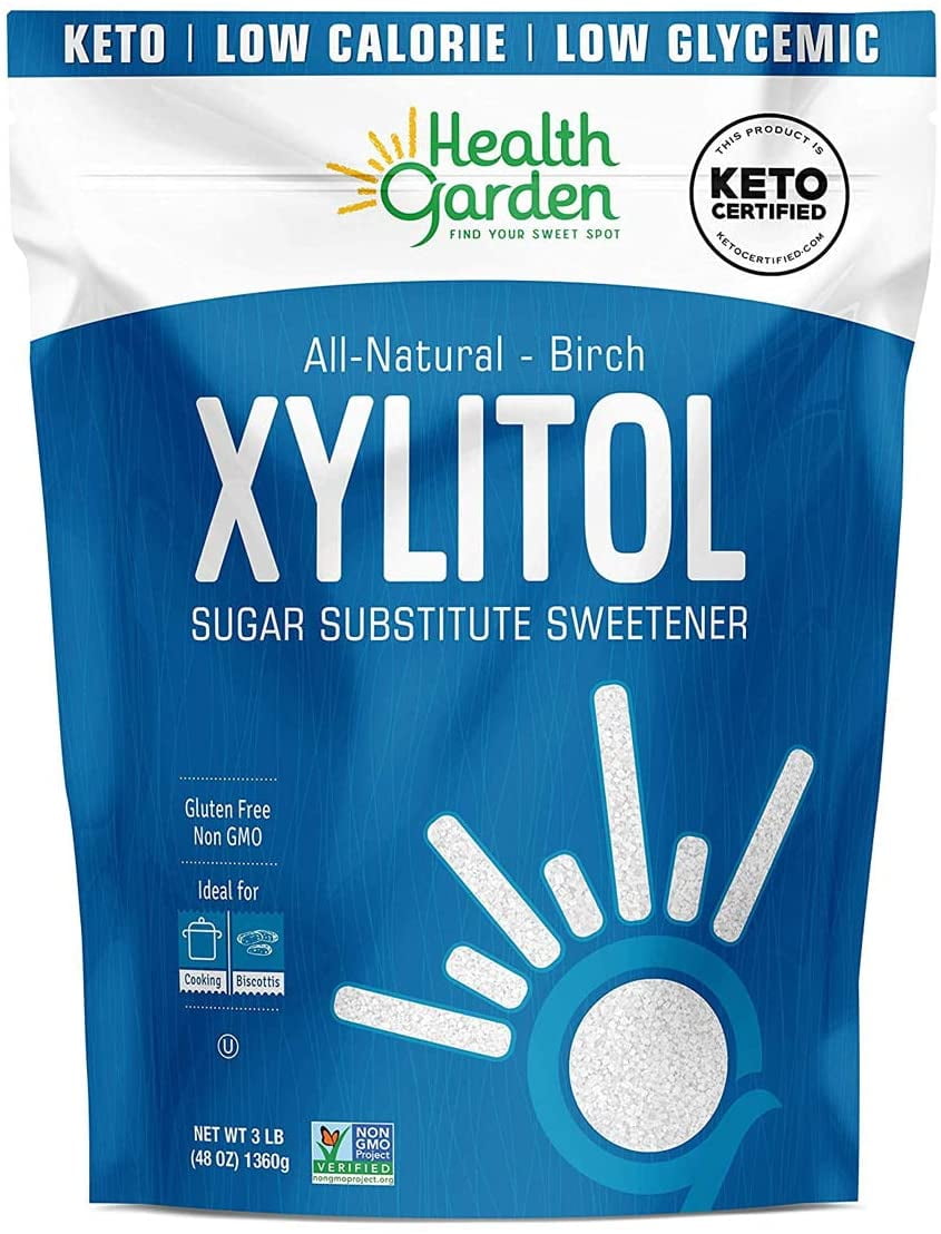 Health Garden Real Birch Xylitol Sweetener, 3 lb (1 Pack)