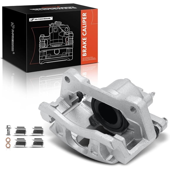 A-Premium Disc Brake Caliper Assembly with Bracket Compatible with Jeep Wrangler 2013-2017, Wrangler Jk & Dodge Grand Caravan, Journey, Nitro & Chrysler Town & Country & Ram C/V & Volkswagen Routan