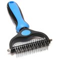 thumbnail image 1 of Brosse de Toilettage pour Animaux - Peigne Râteau Double Face pour Chiens et Chats, Extra Large, 1 of 7