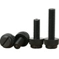 thumbnail image 3 of 25 pcs Insulated Black Nylon Slotted Slotted Knurled Thumbscrews M6x12mm, 3 of 4