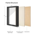 thumbnail image 2 of SONGMICS 11x14 Shadow Box Frame, Deep Box Frame with Top Slot and Push Pins, Picture Display Case, Linen Fabric Backing for DIY C, 2 of 7