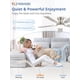 thumbnail image 4 of Ventilador de Techo ZMISHIBO de 42" Empotrado con LED Regulable, 4 of 9