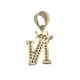 thumbnail image 5 of Cadena y dije de brillos con corona de oro laminado letra N, 5 of 8
