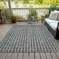 thumbnail image 6 of Addison Rugs Chantille Indoor/Outdoor Transitional Geometric Graphite Washable Rectangle Rug, 8' x 10', 6 of 6
