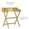 thumbnail image 3 of Linon Coy Folding Desk, 34.25" Tall, Natural Finish, 3 of 8