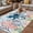 Blue Teal, variant on Sea Turtles Outdoor Rug for Patio/Deck/Porch, Non-Slip Large Area Rug 3 x 5 Ft, Oceans Octopus Starfish Seahorse Coral Indoor Outdoor Rugs Washable Area Rugs, Reversible Camping Rug Carpet Runner