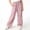Pink, variant on ITSAME Girls Active Pants Elastic Waist Loose Fit Quick-Dry Kids Athletic Casual Pants with Pockets Navy Size 7