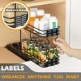 thumbnail image 5 of SpaceAid Pull Out Spice Rack Organizer for Cabinet with Labels, 4.5" W x10.75 D x8.5 H, 1 Drawer 2-Tier, 5 of 7
