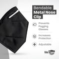 thumbnail image 4 of WeCare 5-Ply Disposable Face Mask, 5-Ply Layer (60 Individually Wrapped) - Black, 4 of 7