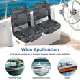 thumbnail image 4 of Barara King 2-Pack Camouflage Boat Seats with Comfort Thick Sponge Padding and Water-Resistant & Durable, Gray, 4 of 8