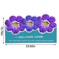 thumbnail image 3 of Clearance! Fanshiluo Flower Door Special-Shaped Floor Mat,Can Be Cut And Scraped Mud Entry Door Nnon-slip Mat,Welcome Floor Doormat 23.62 X 15.75in Non Slip Floor Mat Summer Holid, 3 of 8