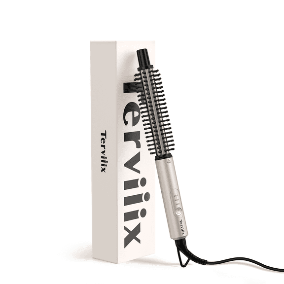 Terviiix mini thermal brush for short hair, extra long mini hot curling brush