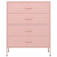 thumbnail image 3 of vidaXL Commode Rose 80x35x101,5 cm Acier, 3 of 5