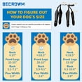thumbnail image 3 of BECROWM Waterproof Dog Boots with Suspenders, Anti-Slip Paw Protectors for Small Dogs, Reflective and Dirt-Proof, Black, Small, 3 of 9