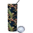 thumbnail image 2 of Blue Peacock insulated tumblers，Blue Peacock coffee cup Gift，Blue Peacock Drinking Glasses-Tea Cup-Coffee Mug tumbler with lid and straw 20 oz insulated tumbler cups, 2 of 7