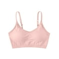 thumbnail image 2 of GUZOM Women's Wire-Free Comfortable Bralette, Nylon-Spandex Blend with Adjustable Straps, Everyday Wear, Pink, Size L, 2 of 3