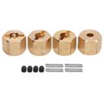 thumbnail image 1 of Juego de 4 adaptadores de cubo de rueda hexagonal de 12 mm para SCX10 90046 GN7 CC01 1/10 RC Cars, 1 of 14