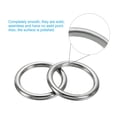 thumbnail image 3 of Unique Bargains 2" Seamless Metal O Rings, 304 Stainless Steel O-Ring Solid Round Rings for Macrame, DIY Craft, 8x50mm, 3 of 5