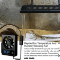 thumbnail image 4 of Smart Cooling Fan for Reptile Tank with LED Display Strong Wind Ventilation Fan Low Noise Cooling Fan(Fahrenheit), 4 of 6