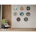 thumbnail image 7 of Sea Turtles Love You to Beach Metal Sign 8x8in Round Vintage Coastal Plaque for Bathroom Bedroom Wall Decor Beach House Gift, 7 of 7