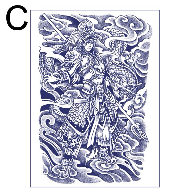 Temporary Tattoo Sticker - Customizable Design, Water-Resistant, Up to 15 Days Wear, 34x48CM, Safe Plant Ingredients