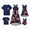 DeepBlue, variante sur PatPat Tenues Assorties pour la Famille Chemises à Imprimé de Feuilles Rouges et Robe à Bretelles avec Ceinture pour Hawaii/croisière/centre de Villégiature/tenue Décontractée