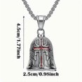 thumbnail image 4 of Guardian Bell HOLY CROSS Good Luck Gift Motorcycle Biker Ride Bell, 4 of 4