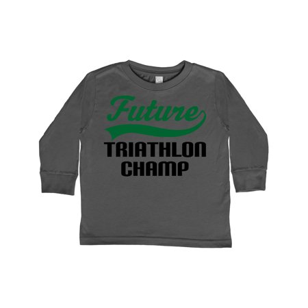 

Inktastic Future Triathlon Champ Gift Toddler Boy Girl Long Sleeve T-Shirt