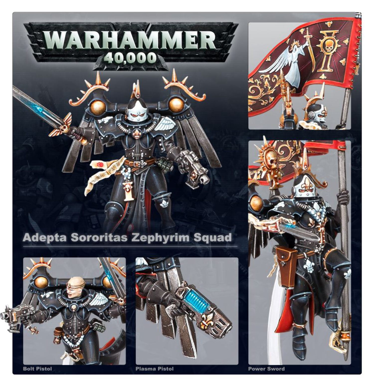 Games Workshop - Warhammer 40K - Adepta Sororitas - Seraphim Squad