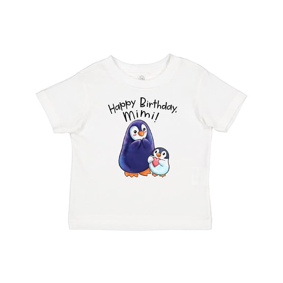 Inktastic Happy Birthday, Mimi- Cute Penguins Boys or Girls Baby T-Shirt