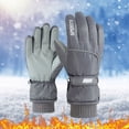 thumbnail image 2 of Ski Gloves Women's Windproof And Waterproof Outdoor Riding Touching Screen Winter Plush Warm Gloves, 2 of 4