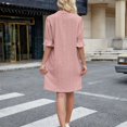 thumbnail image 5 of Women's Ruffle Sleeve Dress - V Neck Casual Flowing Dress 2025 A Line Summer Dress, 5 of 8