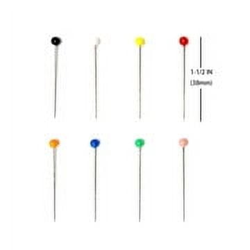 (3 pack) Hello Hobby Pins Large Ballhead 75 Count with Assorted Colors, Size 24