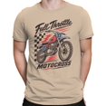 thumbnail image 2 of Smartprints Full Throttle Motocross Racing Men's T-Shirt Natural, Cotton, S, 2 of 4