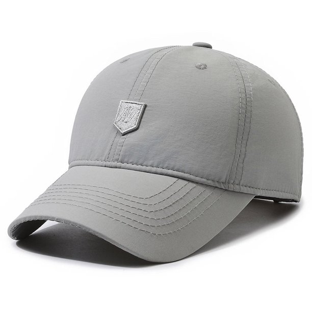 Gorra de primavera y otoño para hombre, gorra de béisbol transpirable de secado rápido con letras finas bordadas, gorra con visera protectora solar para deportes al aire libre