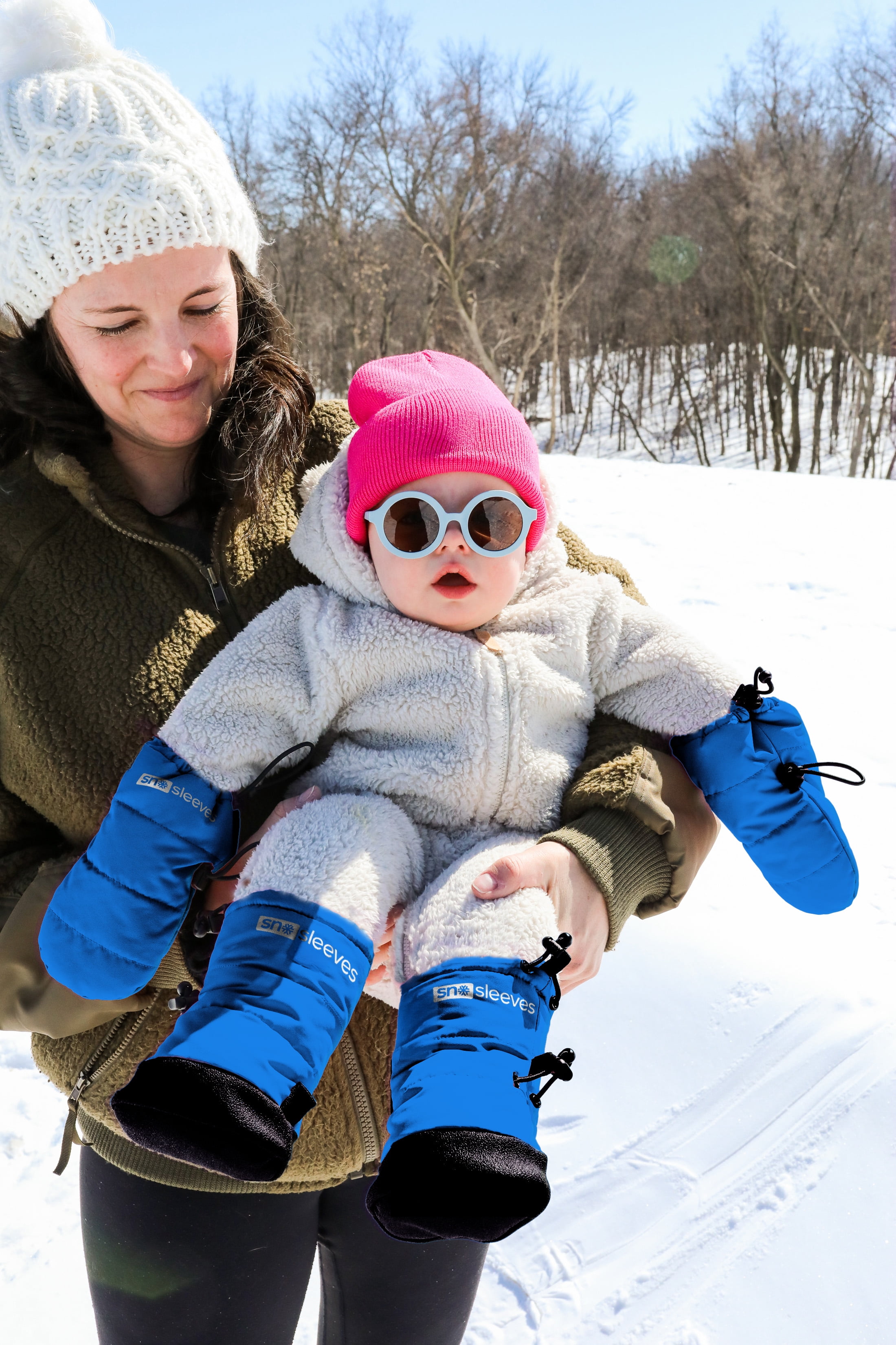 Sno-Sleeves Infant Boots, 0-12, Blue