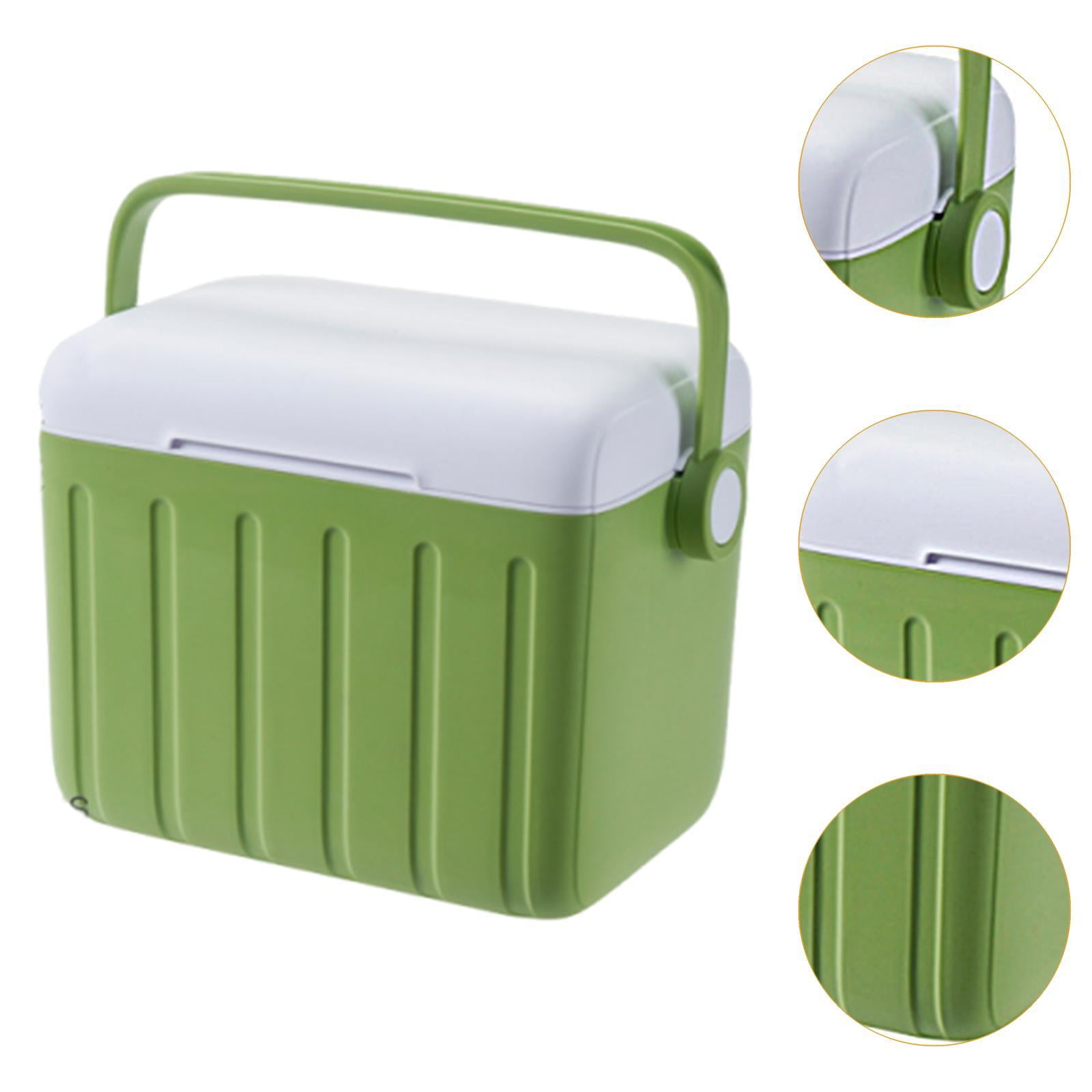 QccHieUs Cooler Box Hot/Cold Retention Cooler Ice Chest Box Storage Container for Outdoor Green