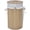 Natural, variant on vidaXL Bamboo Laundry Bin Round Natural