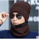 thumbnail image 2 of Gorro de invierno cálido para hombre, gorro de lana de punto, gorro de ciclismo de invierno, gorro con protección para los oídos, gorro a prueba de frío, gorro para hombre con cuello grueso, 2 of 6