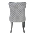 thumbnail image 5 of Home Furniture Sofia Velvet Upholstered Tufted Dining Chair Set - Gray, 5 of 7