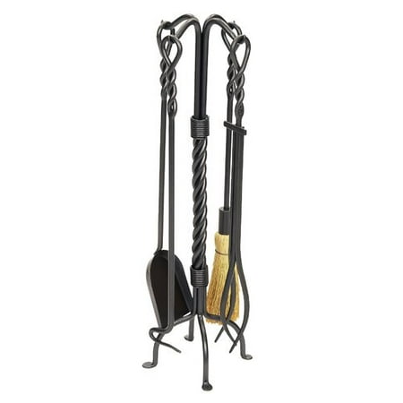 - Minuteman International 4 Piece Wrought Iron Fireplace Tool Set
