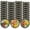 9.8x9.8x1.8 Inch, variant on 30 Pack 10 Inch Plastic Serving Tray with Lids, Catering Trays with Lids, Party Tray with Lids Large Sandwich Trays for Parties with Lid for Takeout Food Catering Picnic(Gold)